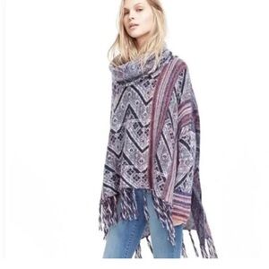 Free People Be The One Poncho Sweater